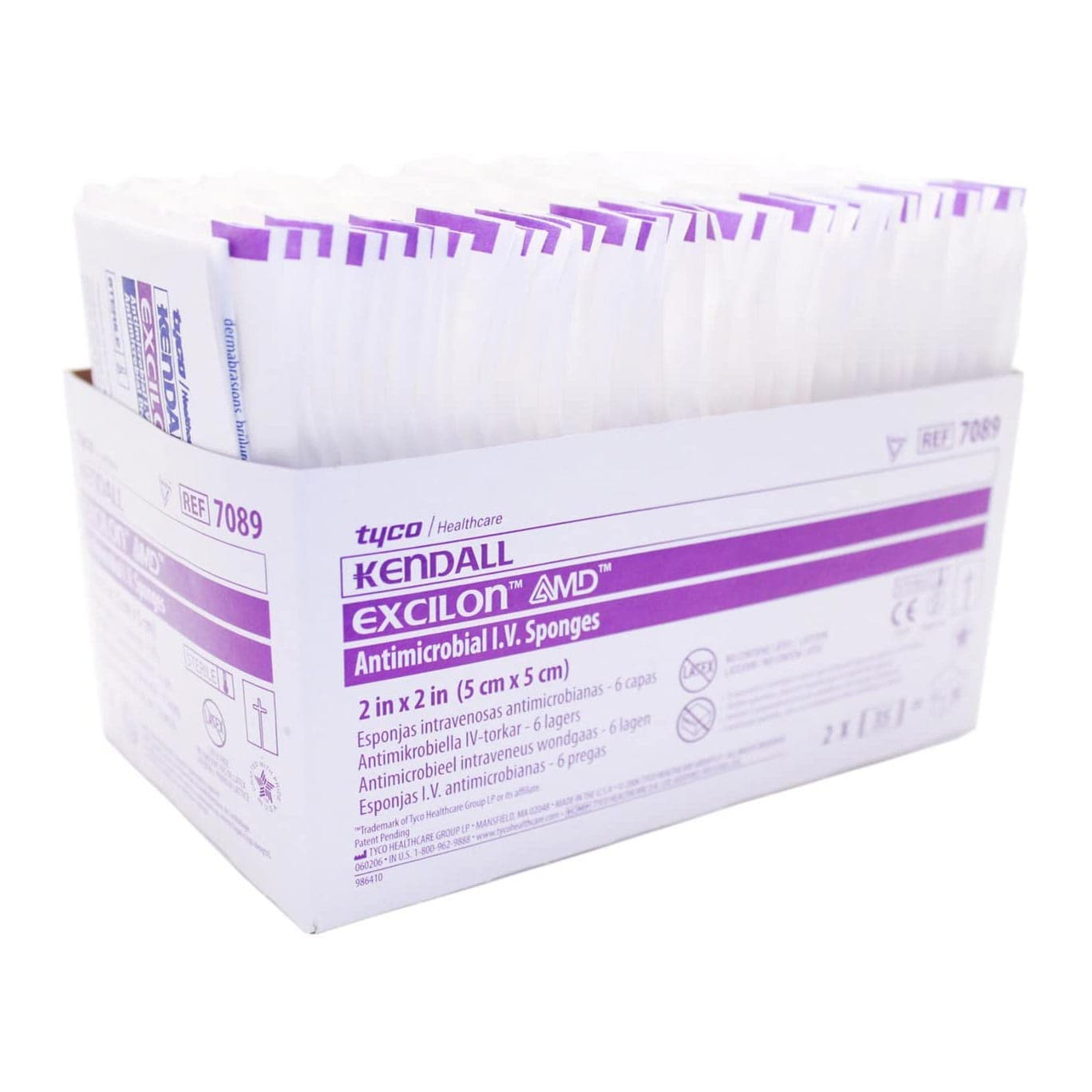 Covidien Excilon AMD Antimicrobial Drain-IV Gauze Sponge