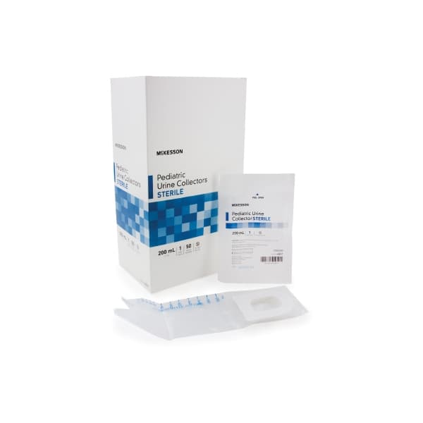 McKesson Plain Pediatric Transparent Urine Collection Bag, Sterile - Image 1