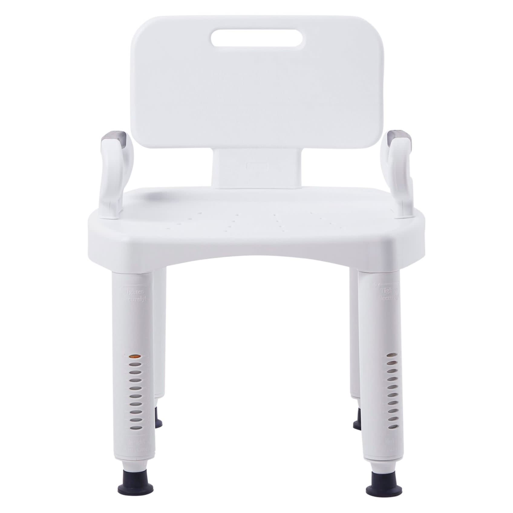 McKesson Removable Arm Rail Bath Bench, White - Image 1