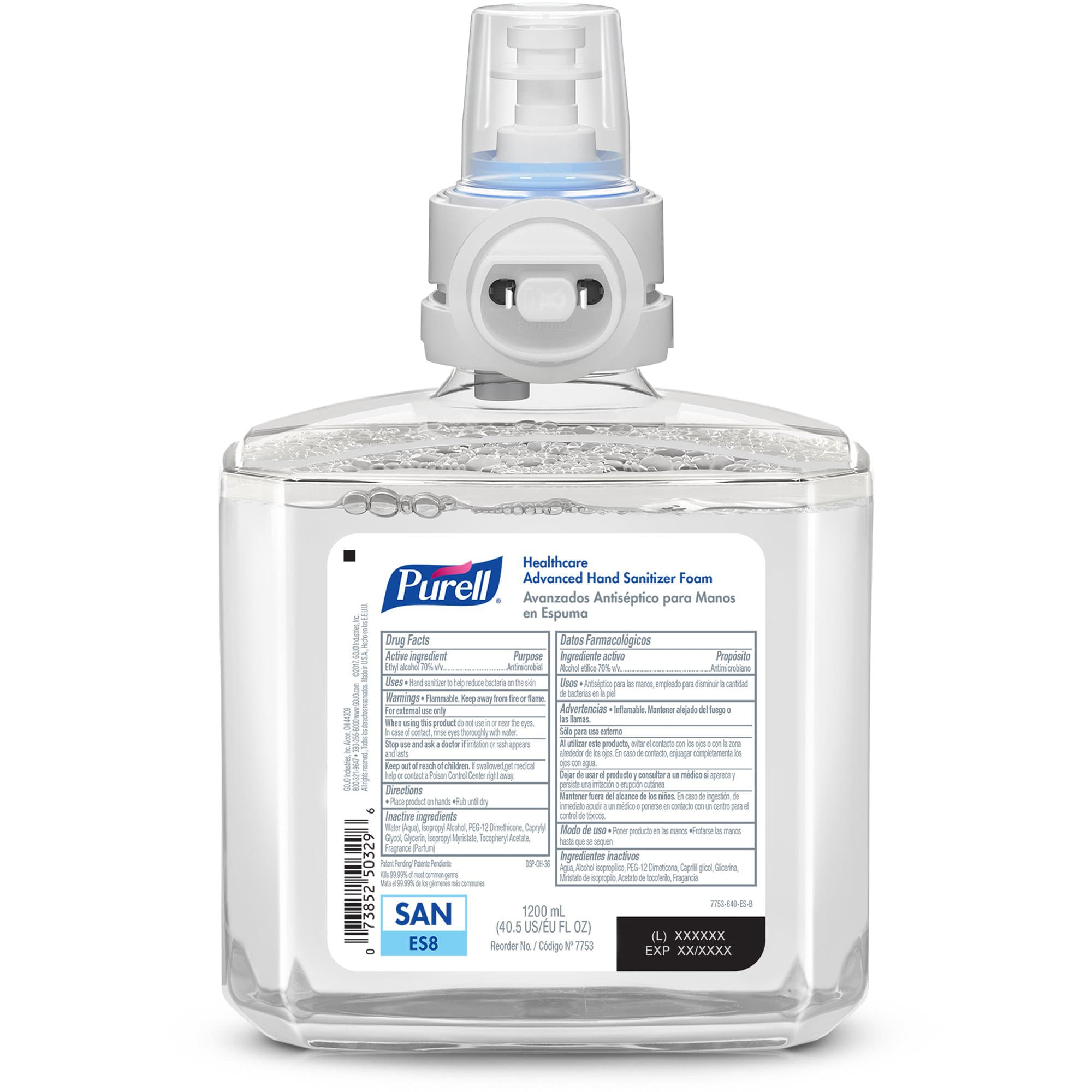 Purell Advanced Hand Sanitizer Refill for ES8 Dispenser, 1200 mL - Case of 2 - Image 2