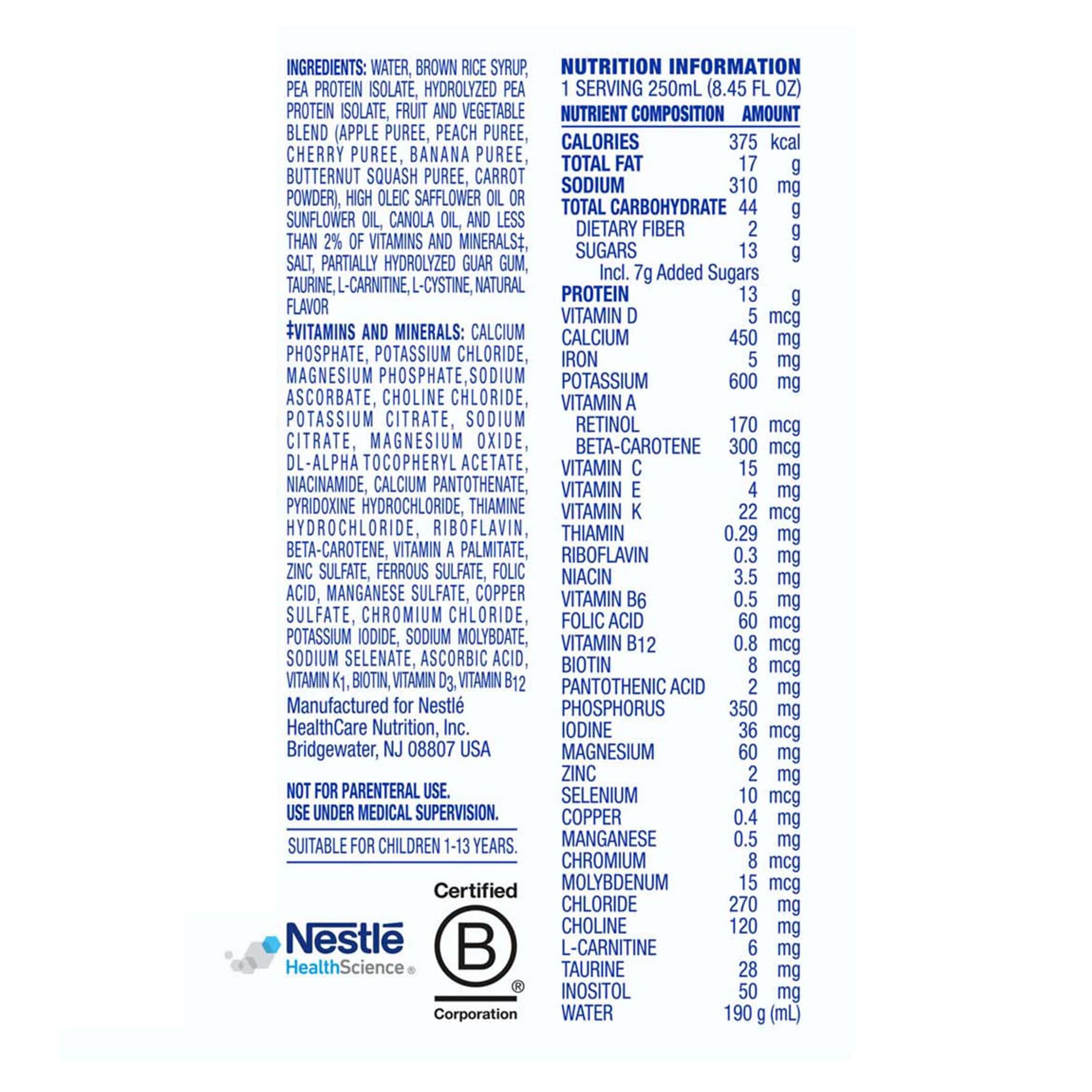 Compleat Pediatric Original 1.5 Plant-Based Tube Feeding Formula - Image 4