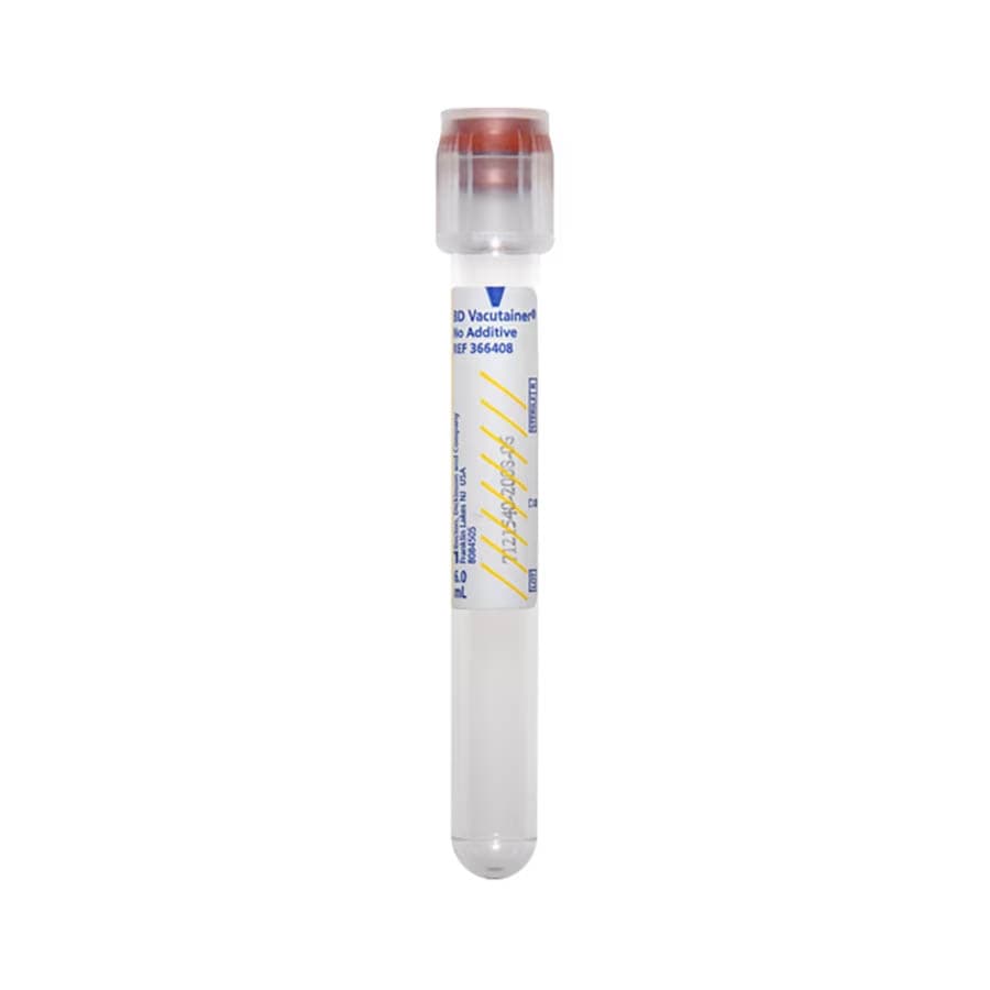 BD Vacutainer No Additive (Z) Plus Secondary Tube, 6 mL