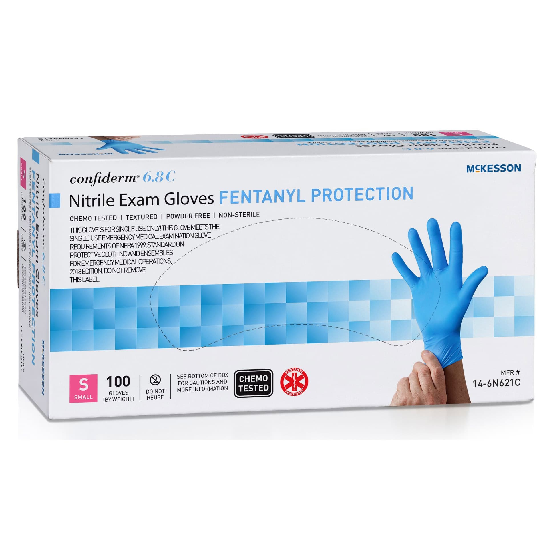 McKesson Confiderm 6.8C Nitrile Exam Gloves