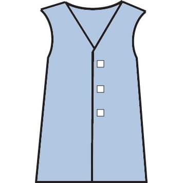 Medline Sterile SMS Surgeons Vest - Case of 30
