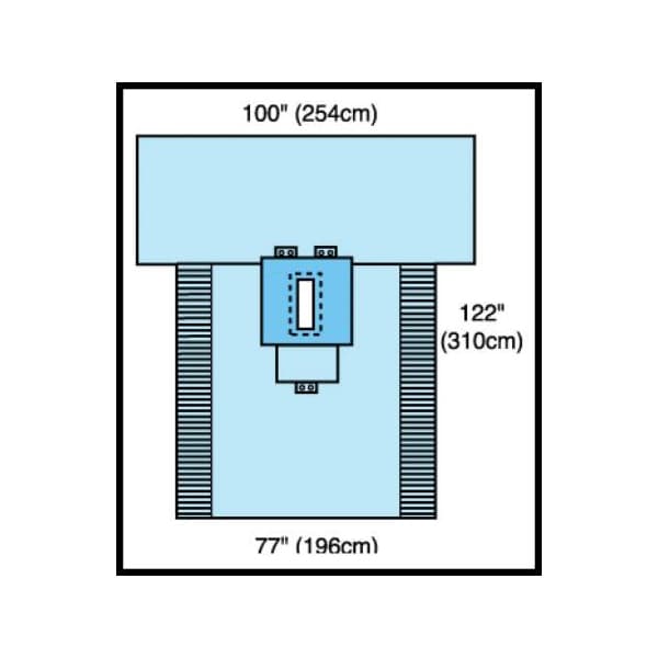 Cardinal Health Abdominal Drape Pack Laparotomy Pack Sterile - Case of 10 - Image 1