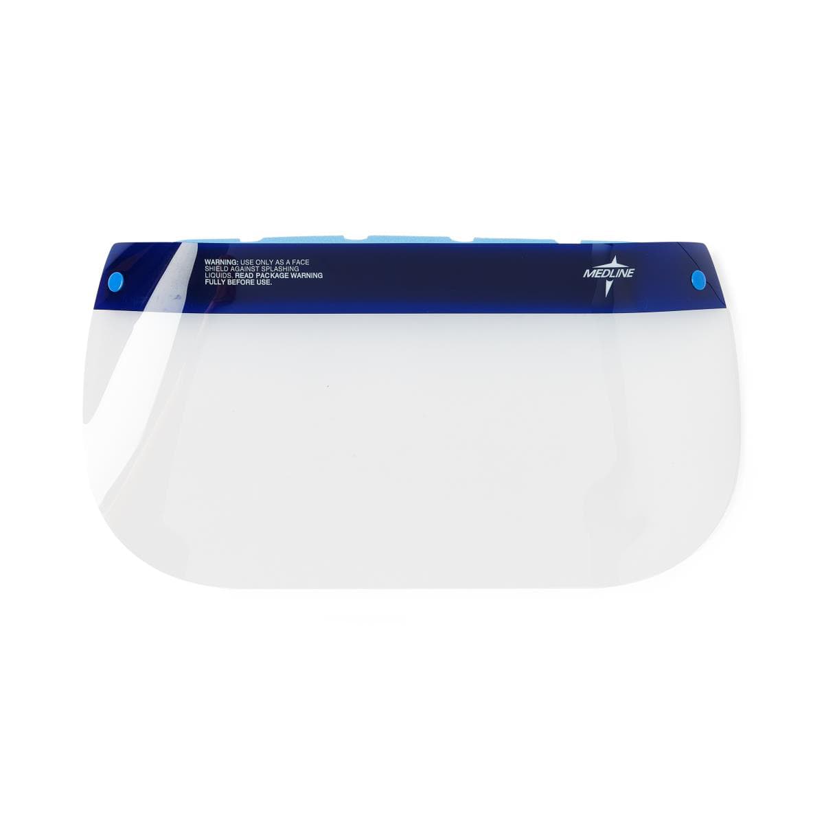 Medline Disposable Face Shield with Foam Top and Elastic Band, 3/4 Length, 6.5" Long - Image 1