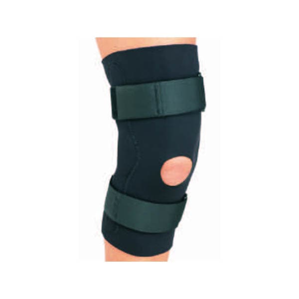 DonJoy Economy Knee Brace Black Left or Right Knee, Large, 21-1/2 to 23-1/2 Inch - Each - Image 1