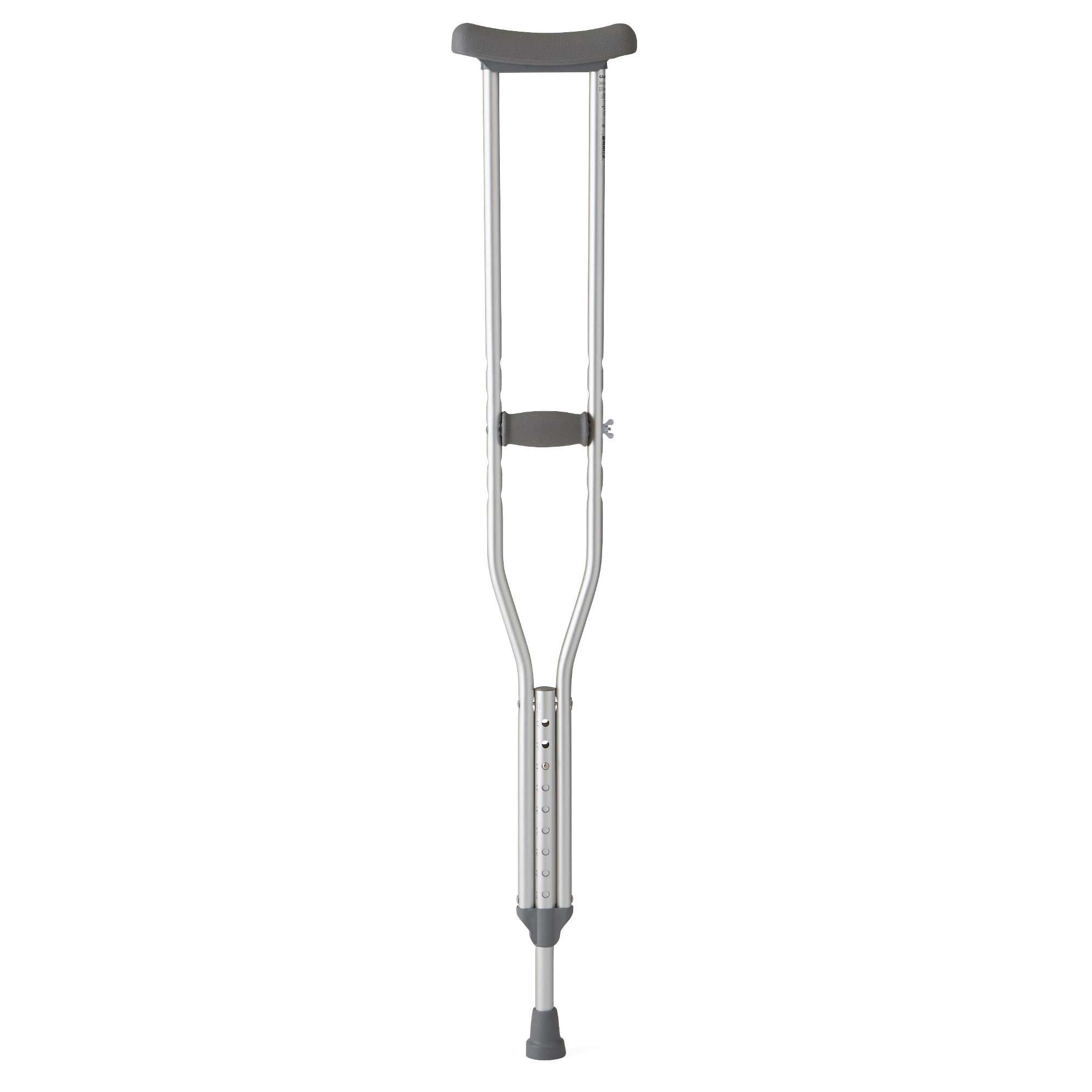 Medline Standard Steel Push-Button Crutch