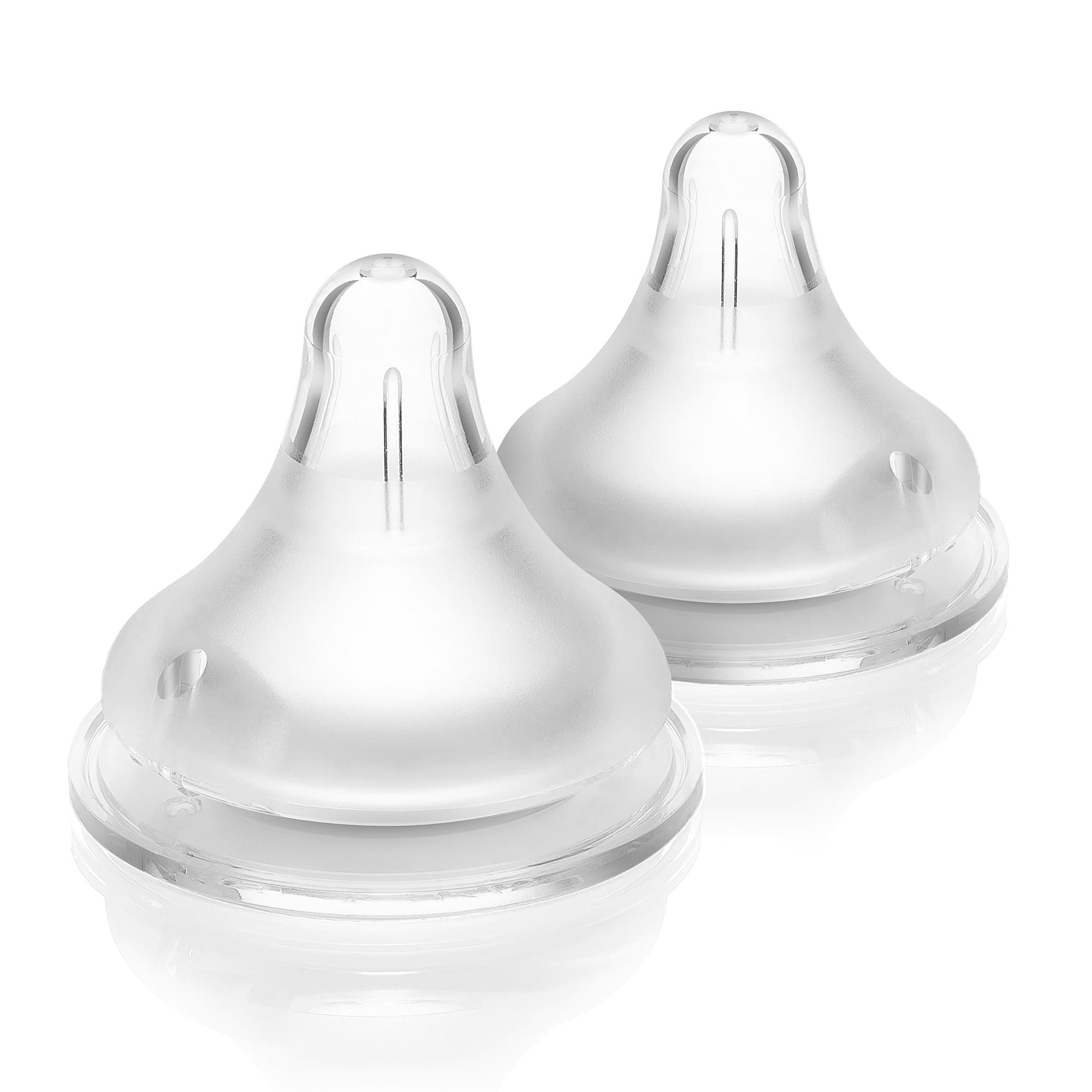 Lansinoh NaturalWave Reusable Nipple, Slow Flow Tip - Case of 24 - Image 1