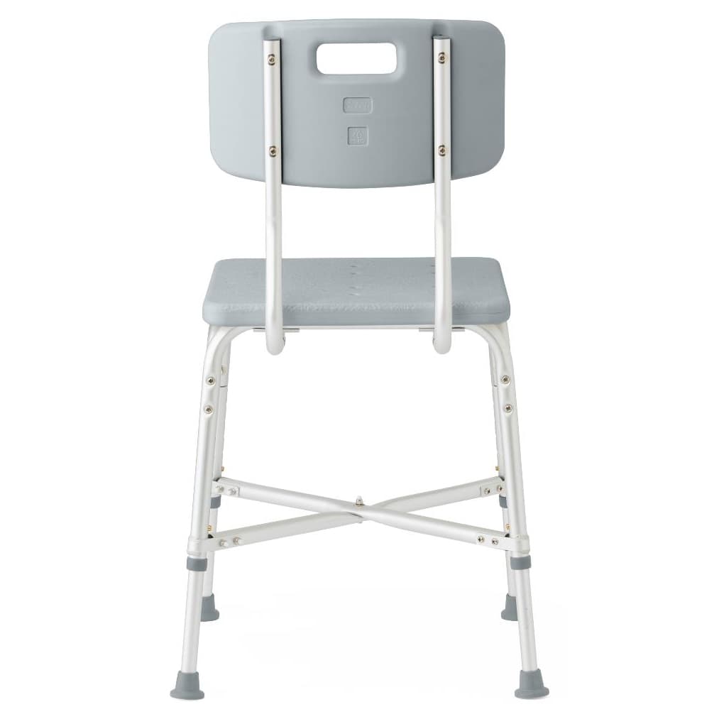 Medline Bariatric Aluminum Shower Chair with Back - Image 5