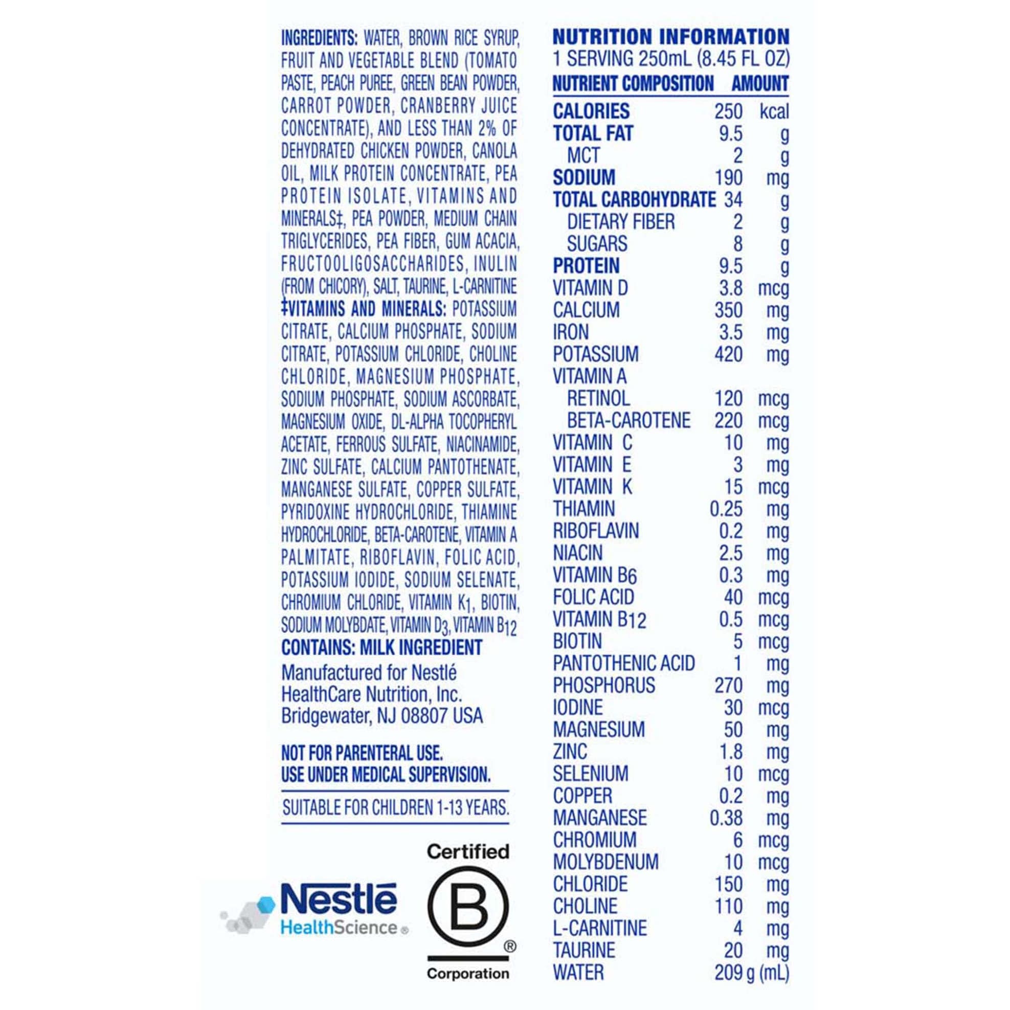 Compleat Pediatric Original 1.0 Milk-Protein Based Tube-Feeding Formula - Image 4