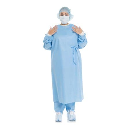 Evolution 4 Non-Reinforced Surgical Gown with Towel, Blue - Image 1