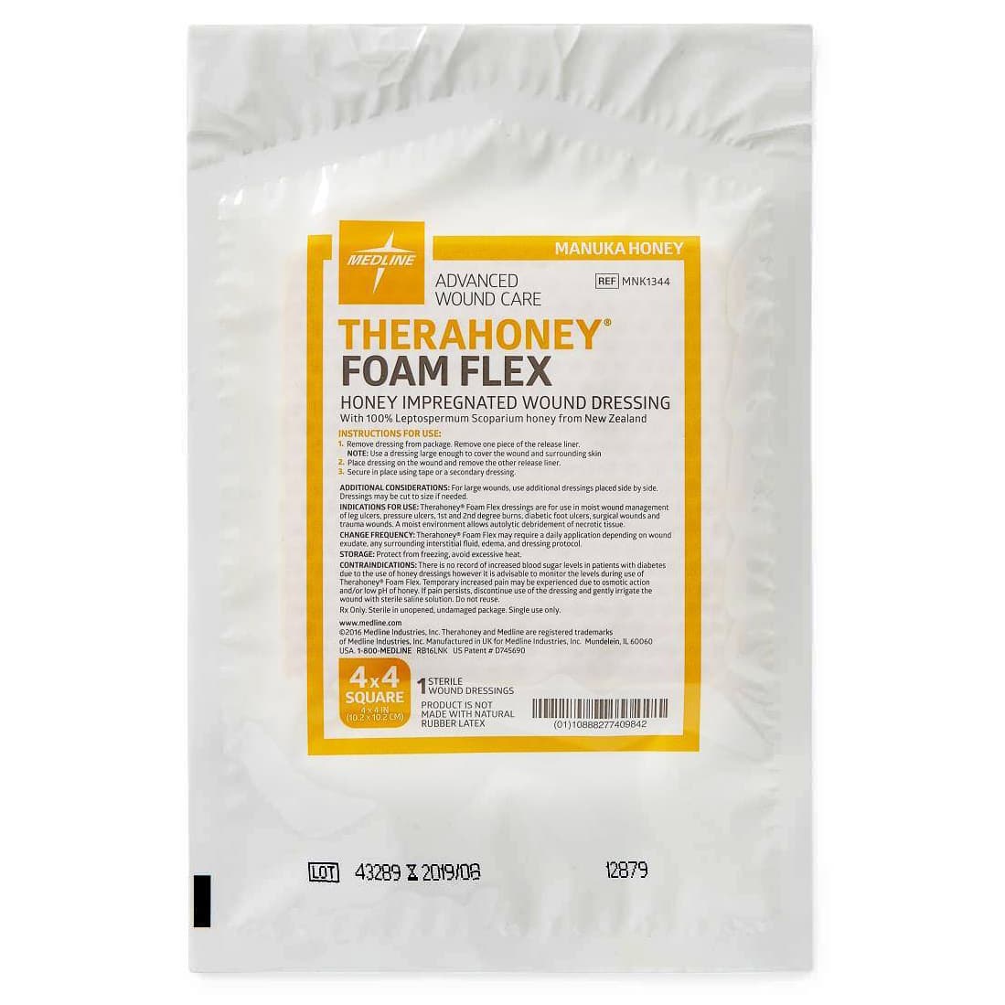 TheraHoney Foam Flex Manuka Honey Impregnated Wound Dressing - Image 4