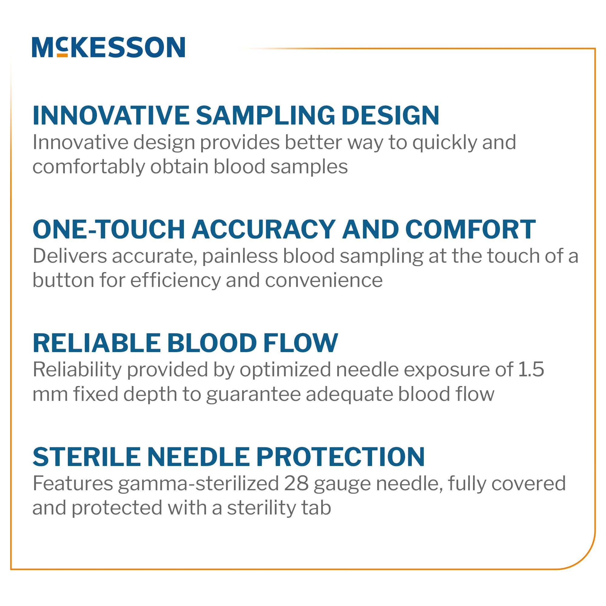 McKesson Brand Safety Lancet With Push Button Activation - Image 2