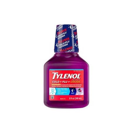 Johnson & Johnson Night Pain Relief Liquid, Wild Berry, 8 oz - Image 1