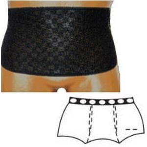 Options Ladies Wrap-Brief with Built-in Barrier Support, Black - Image 3
