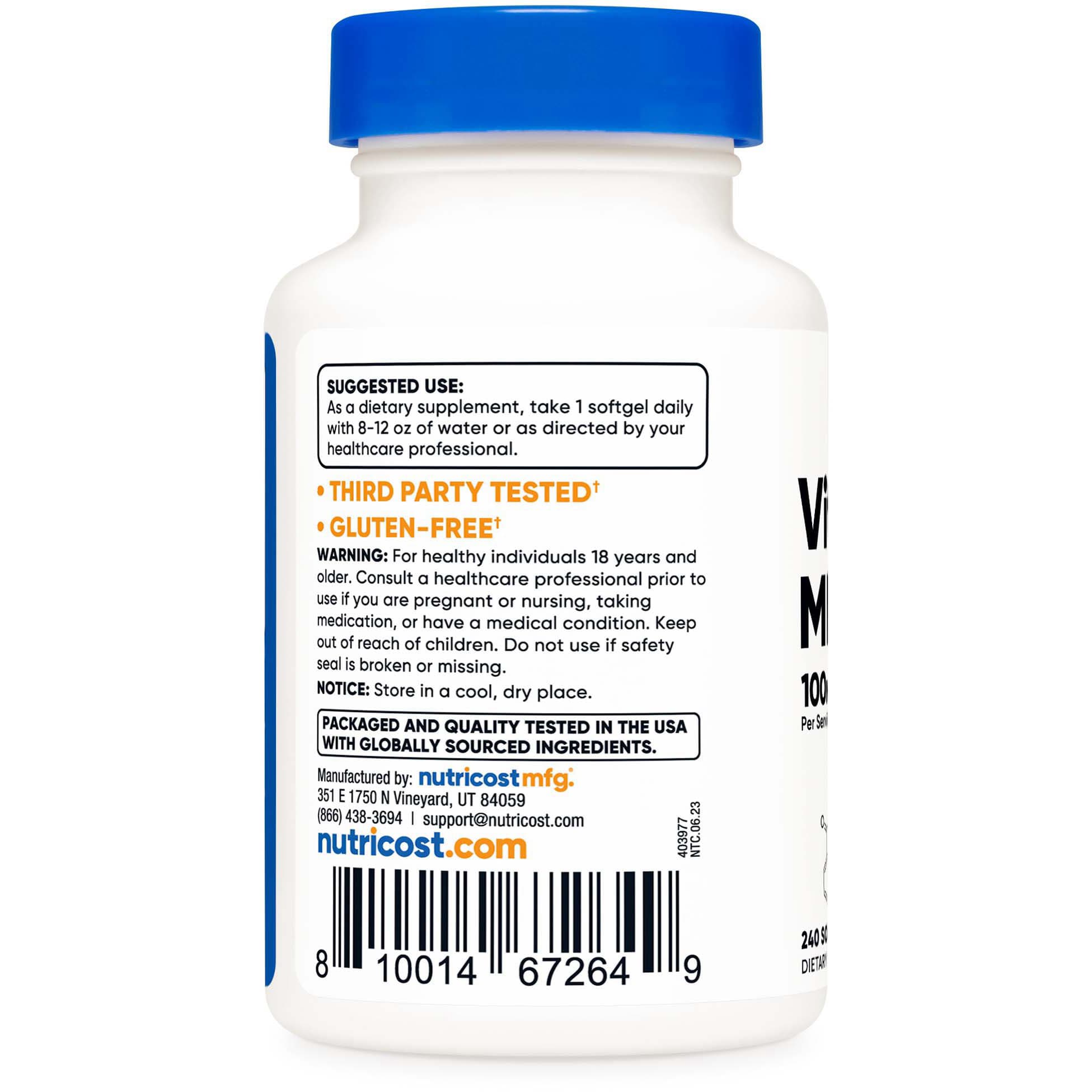 Nutricost Vitamin K2 MK-7 Softgels - Image 3