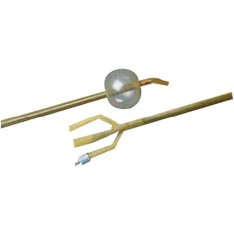 Lubricath Hematuria 3-Way Specialty Foley Catheter, Long Open Coude Tip, 30cc, 22 Fr - Case of 5 - Image 1