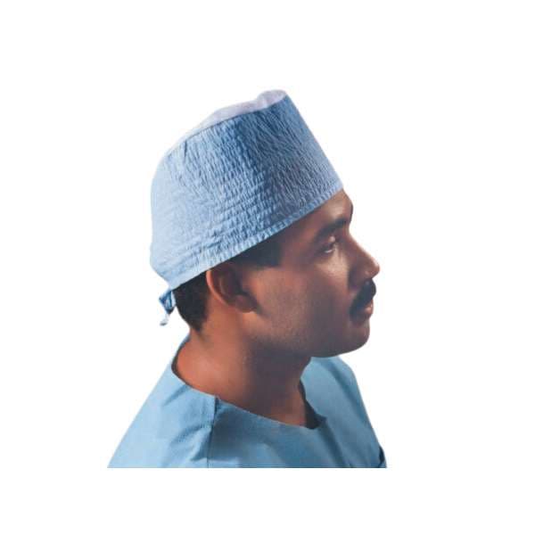 Halyard Inc Surgeon Cap, Blue - Package of 100 - Image 1