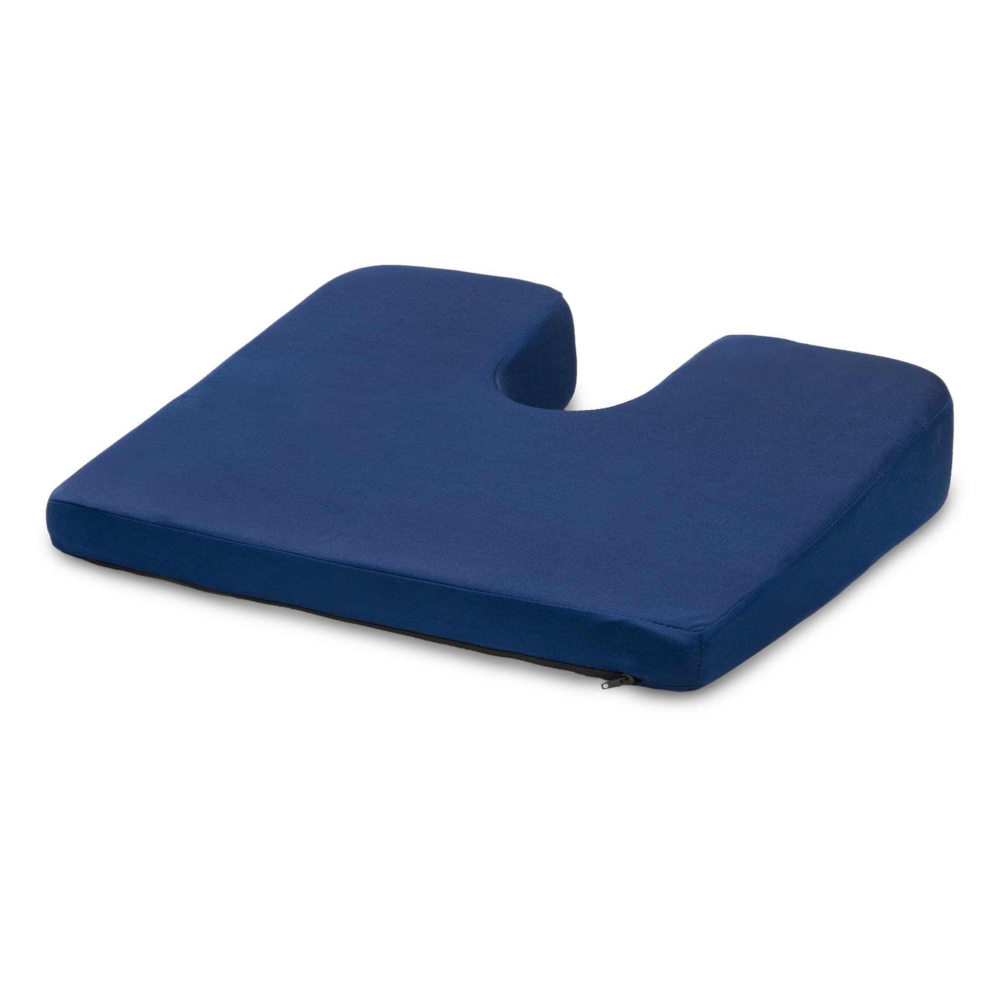 McKesson Blue Coccyx Support Seat Cushion with Cover, 18 W x 14 D x 3 H Inch - Image 4