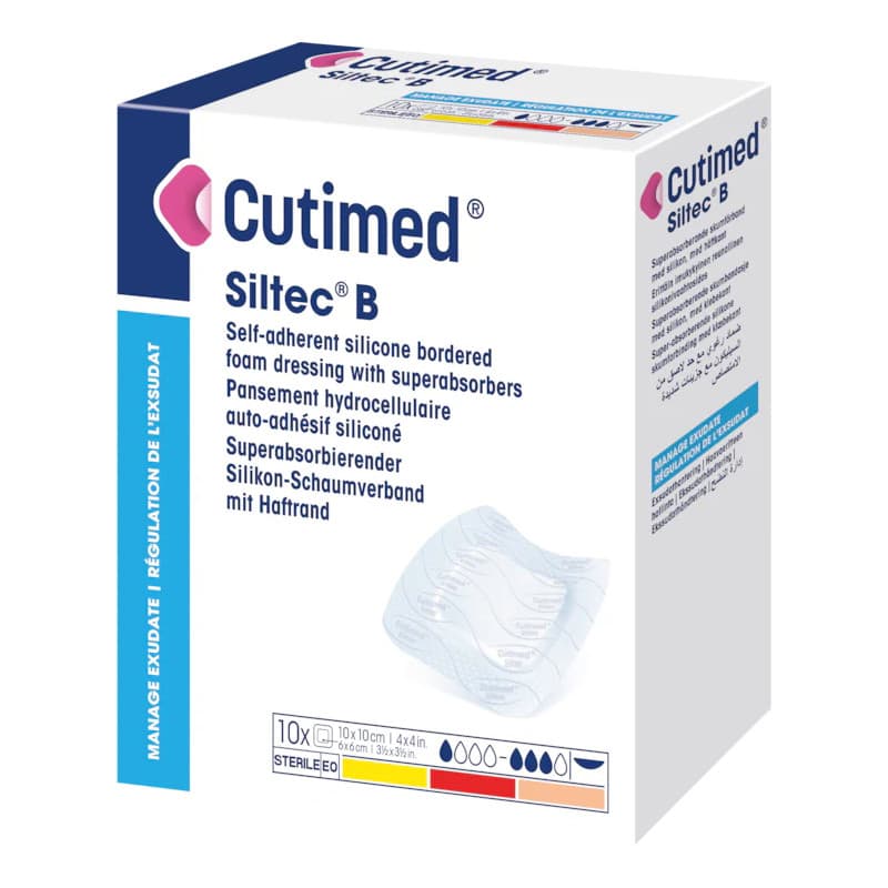 Cutimed Siltec B Silicone Bordered Foam Dressing - Image 1
