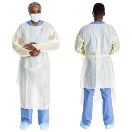 Halyard Basics Yellow Protective Procedure Gown, Large - Image 1