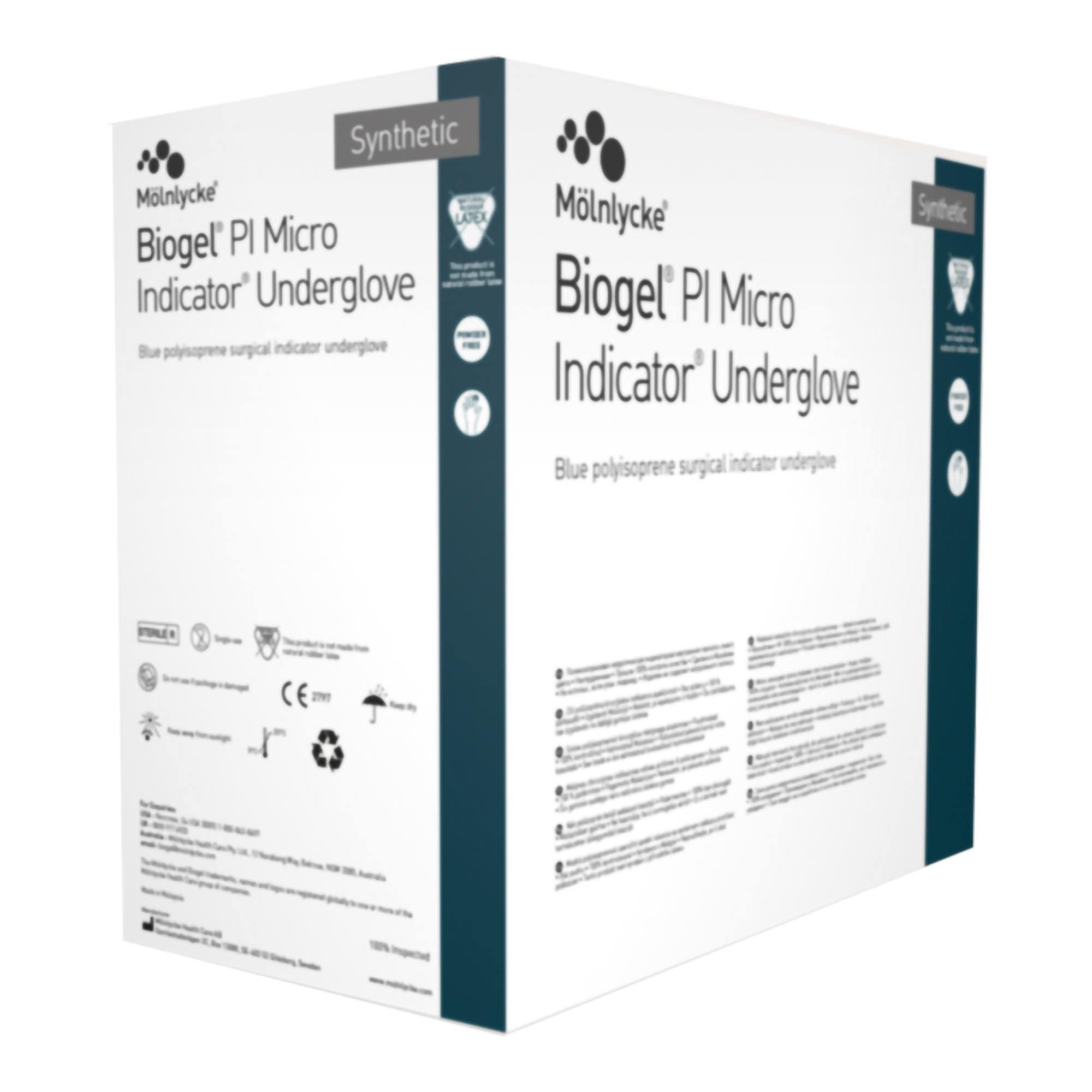 Molnlycke Healthcare Biogel PI Micro Indicator Underglove, Size 6.5 - Box of 100 - Image 2