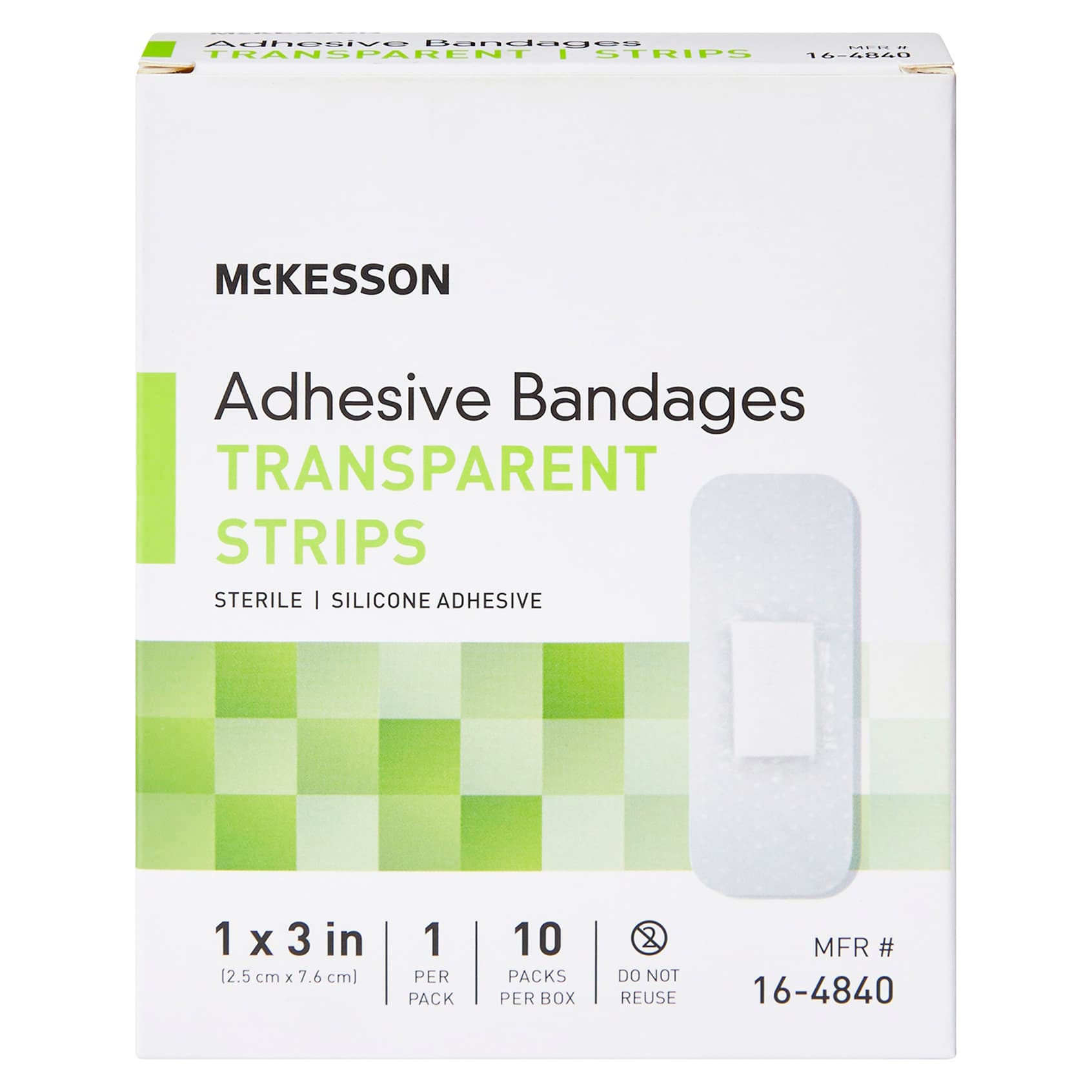 McKesson Adhesive Strip Sheer 1 x 3 Inch Rectangle Sterile - Image 4