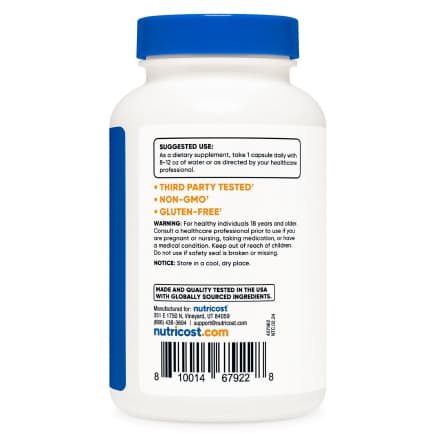 Nutricost Folic Acid Vitamin B9 Capsules