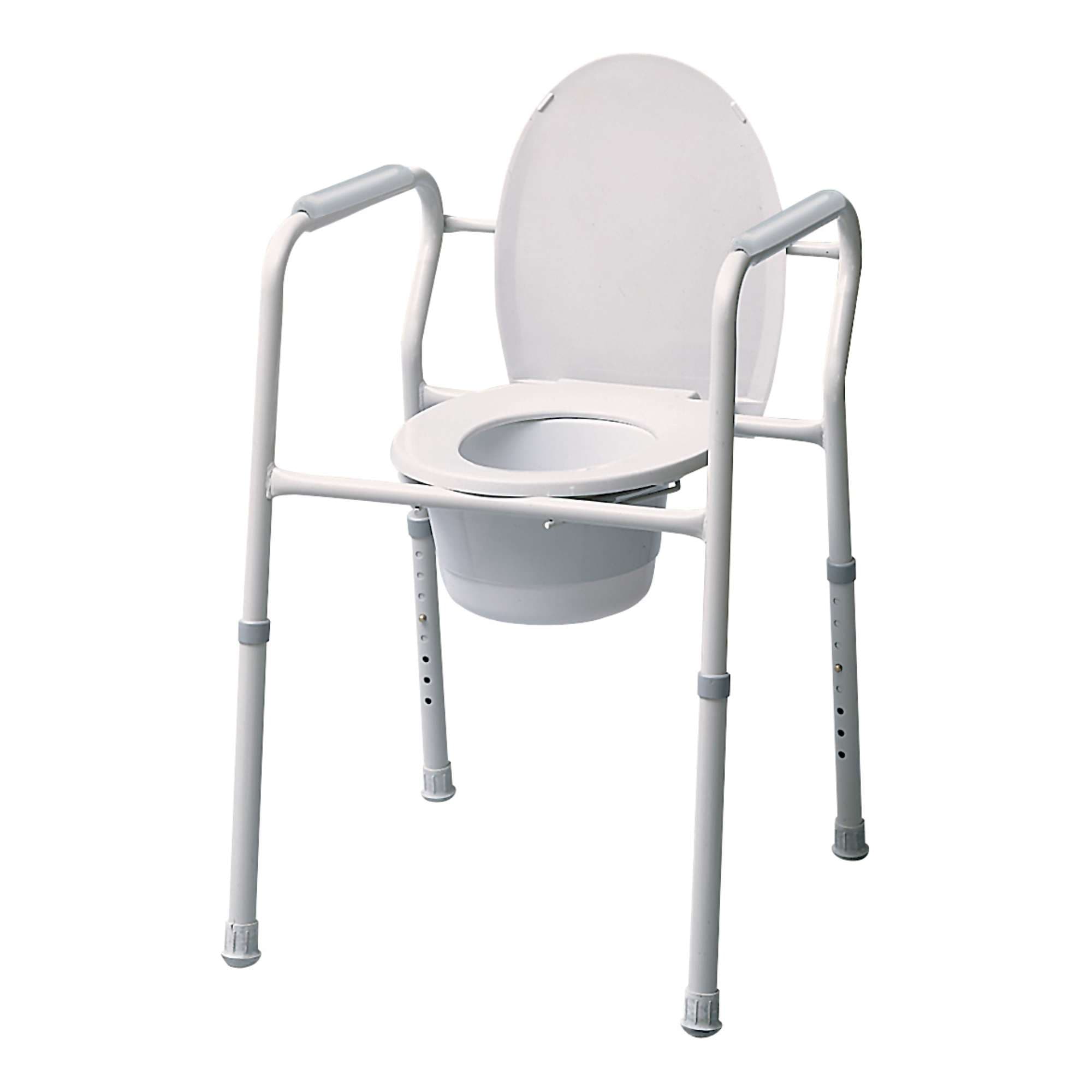 Lumex Silver Collection 3-in-1 Steel Commode Chair - Image 1