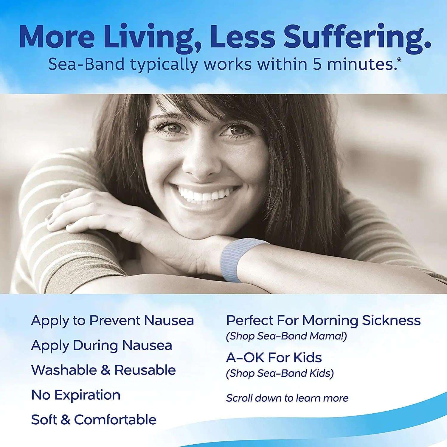 Sea-Band Anti-Nausea Morning Sickness Wristband - Image 3
