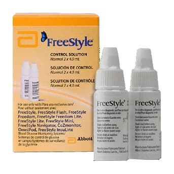 FreeStyle Red Glucose Control Solution, 4 ml - Box of 2