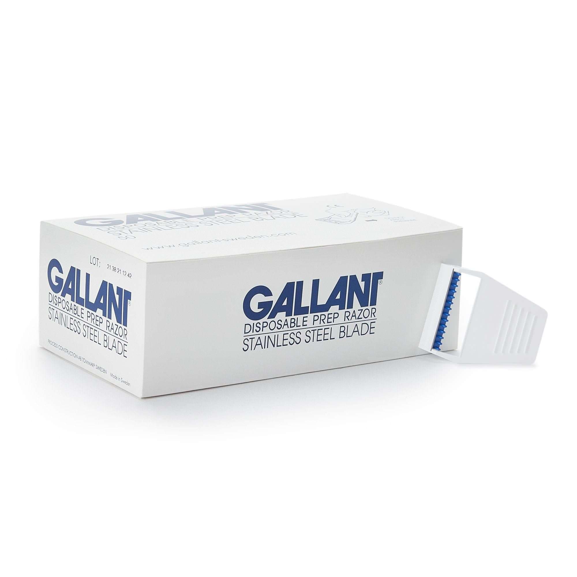 Gallant Surgical Prep Razor, Single Blade - Box of 50