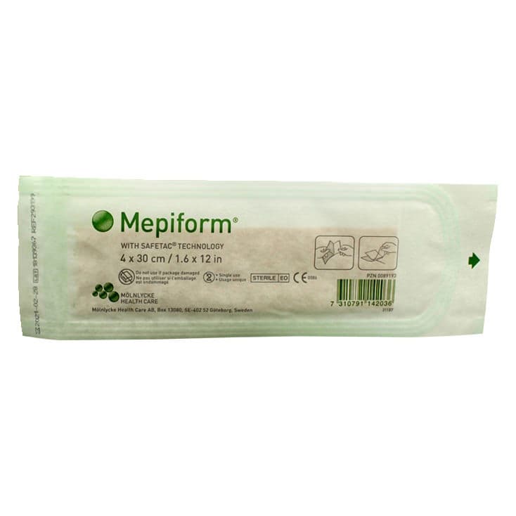 Mepiform Soft Silicone Sheeting, 1.6 x 12 Inch - Case of 50 - Image 2