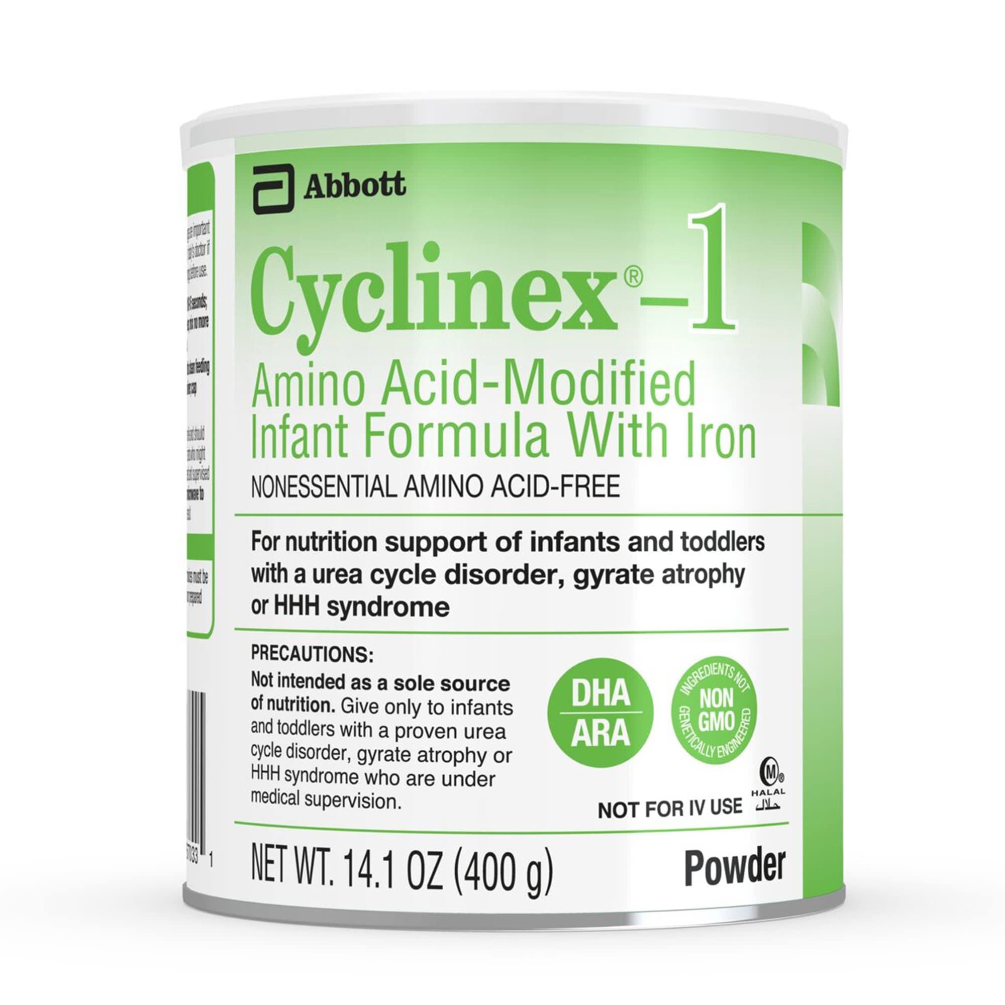 Cyclinex-1 Amino Acid-Modified Infant Formula with Iron