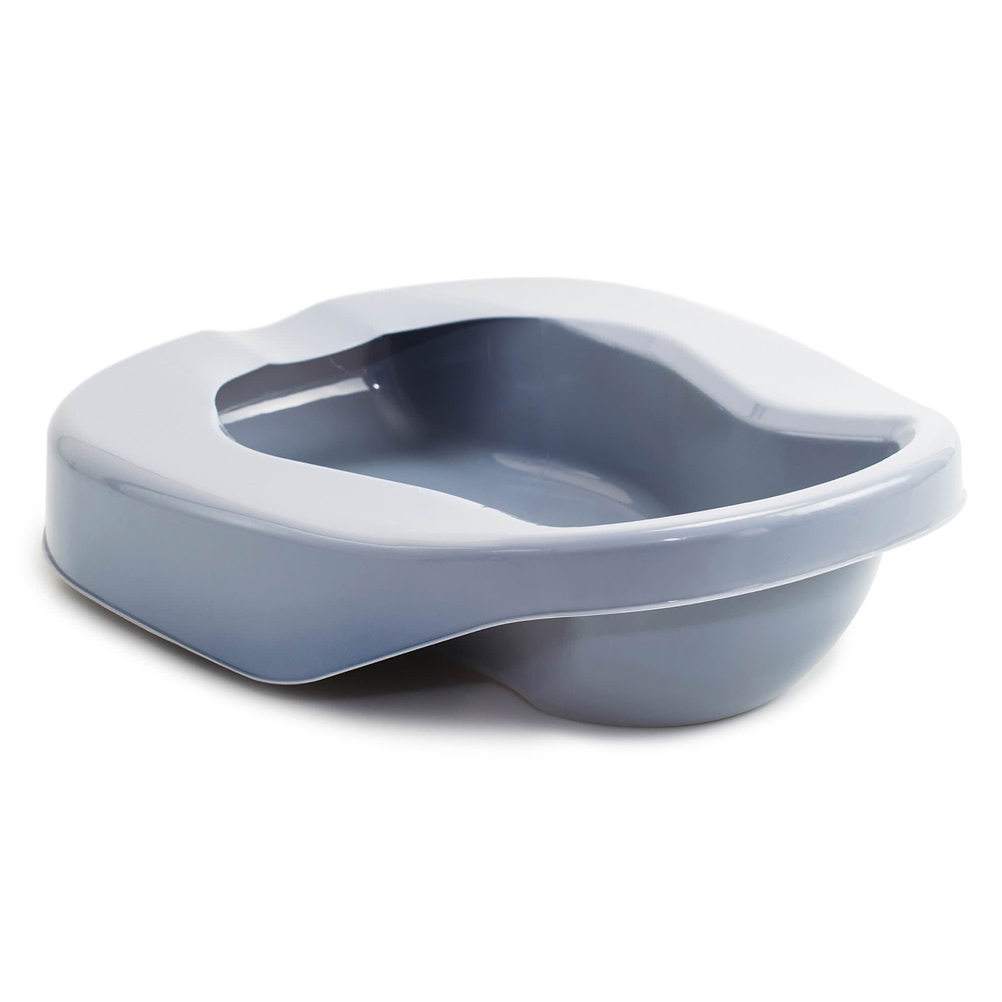 McKesson Contoured Bedpan Gray 16.25 L x 12 W x 4.25 H Inch Unisex Single Patient Use - Image 4