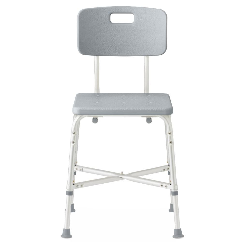 Medline Bariatric Aluminum Shower Chair with Back - Image 2