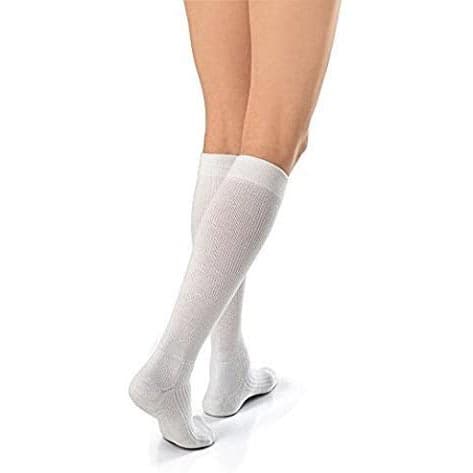 Jobst Activewear Compression Socks, 30-40 mmHg, Extra Large-Full Calf, Cool White - Pair - Image 1