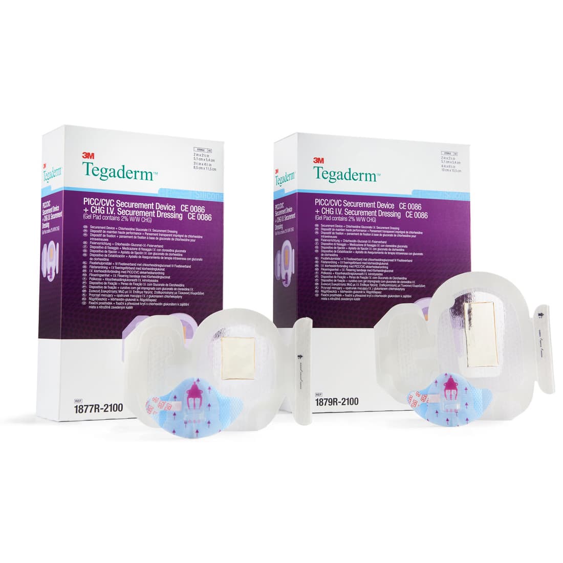 3M PICC-CVC Securement Device + Tegaderm CHG IV Dressing - Image 1