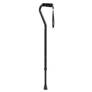 Carex Offset Walking Cane, Black, 250 lb Capacity