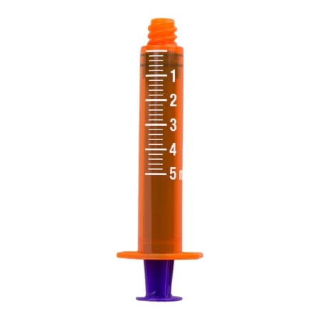 Vesco Oral Medication Syringe, Amber Barrel