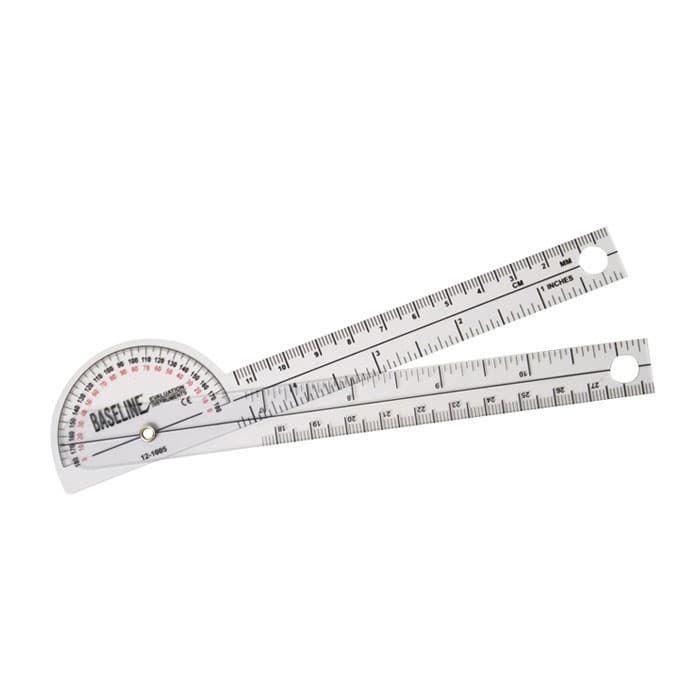 Baseline Plastic Goniometer 6 Inch Arms