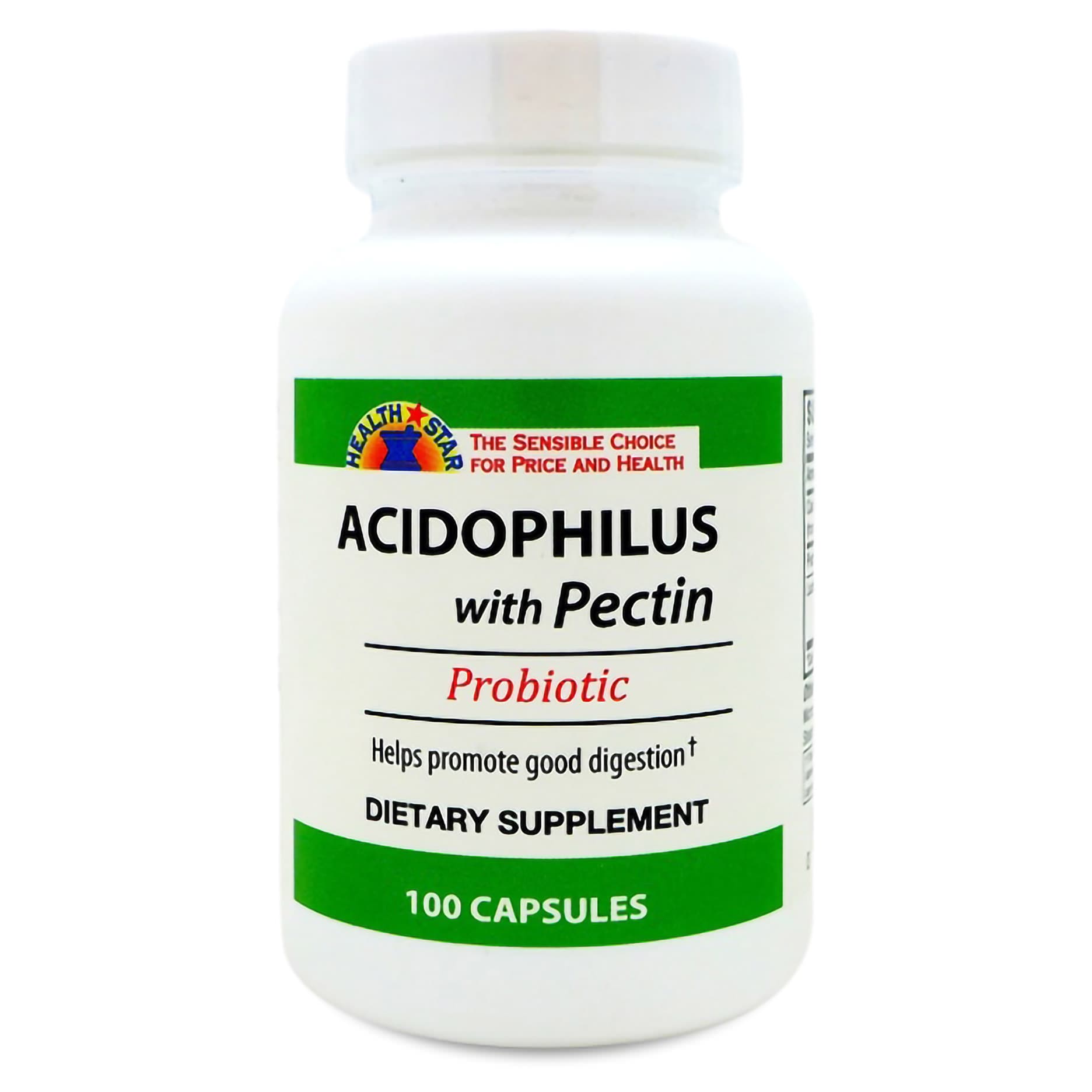 Health Star Acidophilus with Pectin Probiotic Supplement Capsule - Image 1
