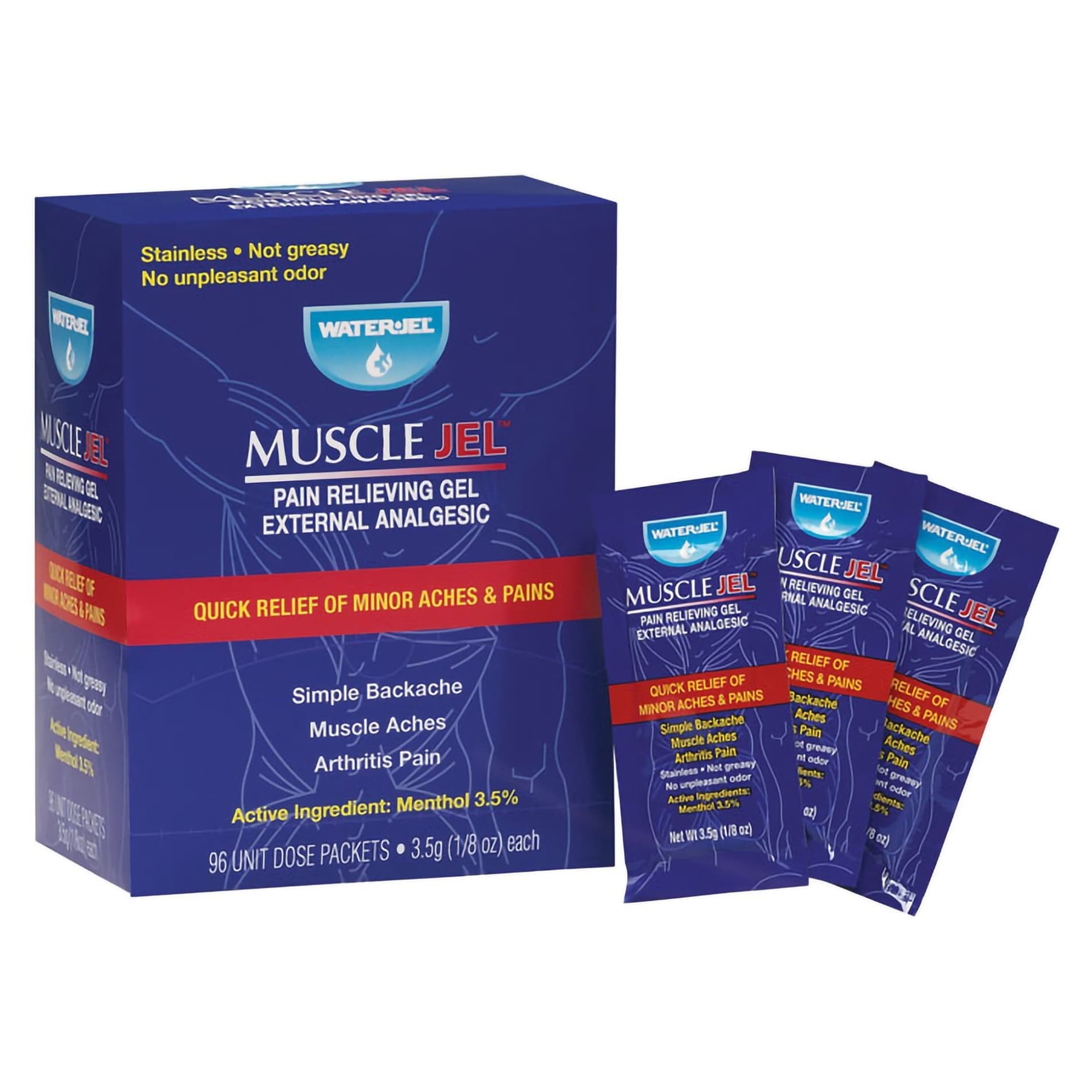 Water-Jel Muscle Gel Menthol Topical Pain Relief Gel - Image 1