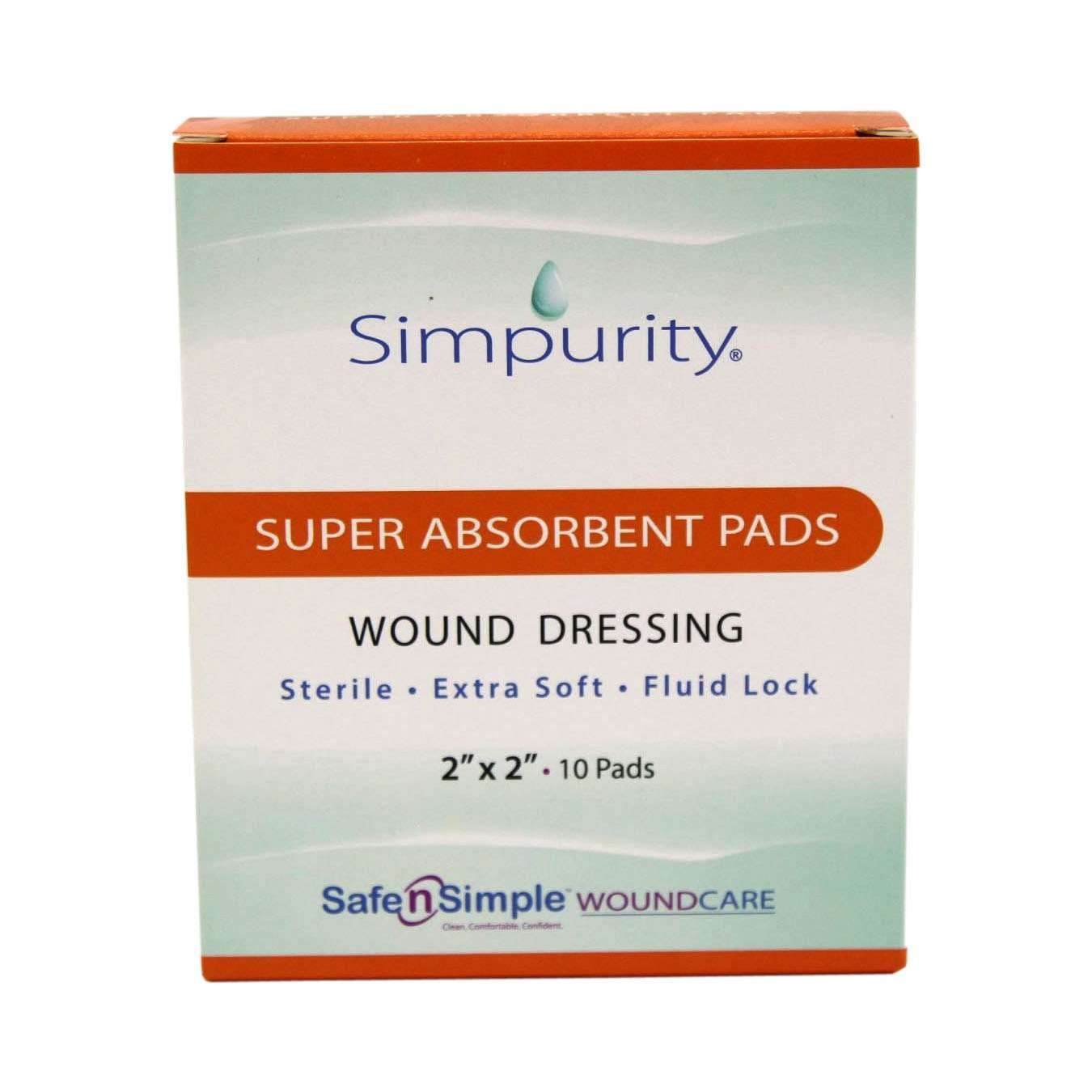 Simpurity Super Absorbent Dressing Pads - Image 1