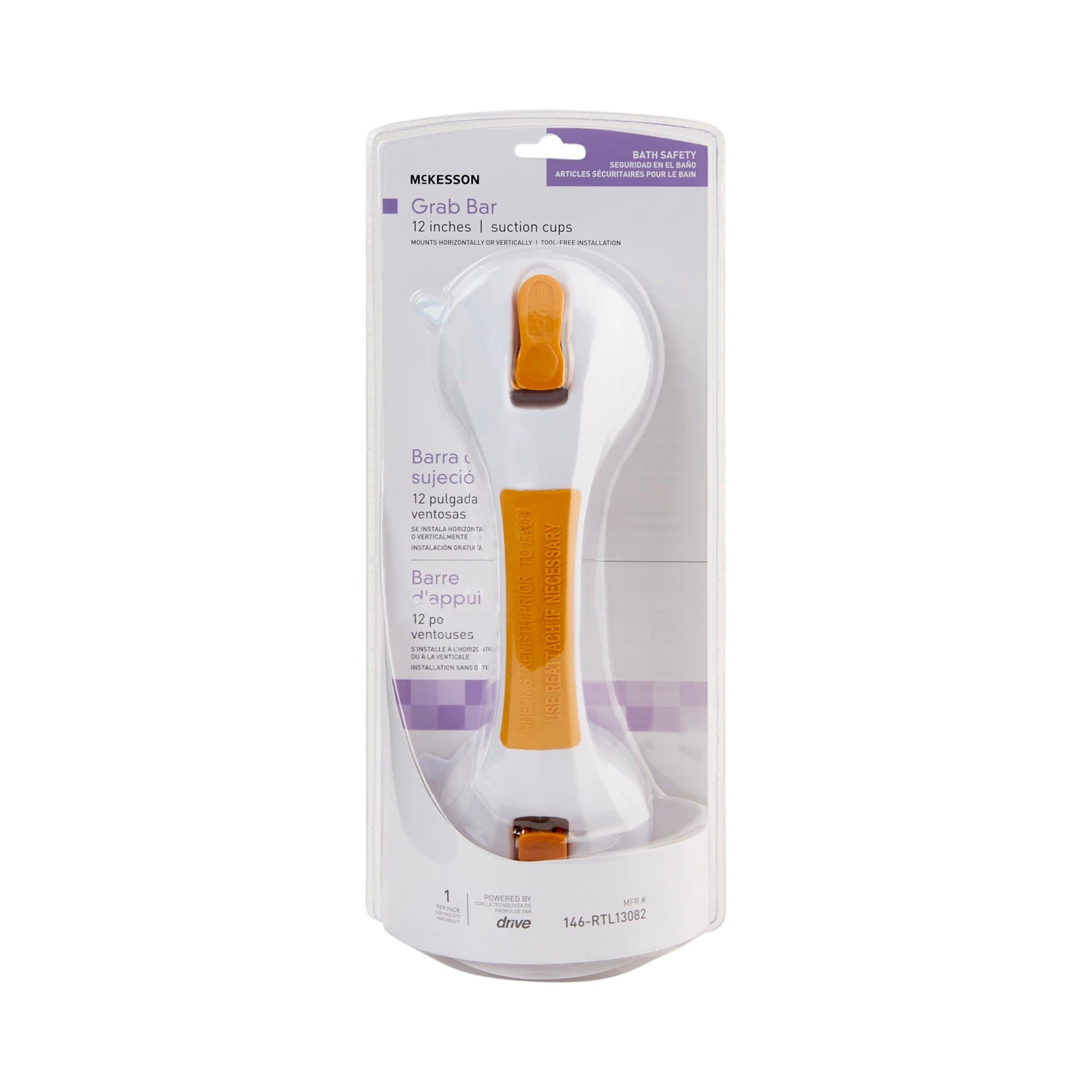 McKesson Plastic Suction-Cup Grab Bar - Image 3