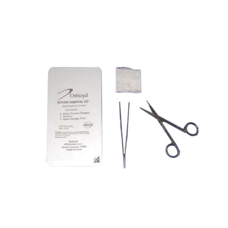 DeRoyal Suture Removal Kit Sterile - Case of 50