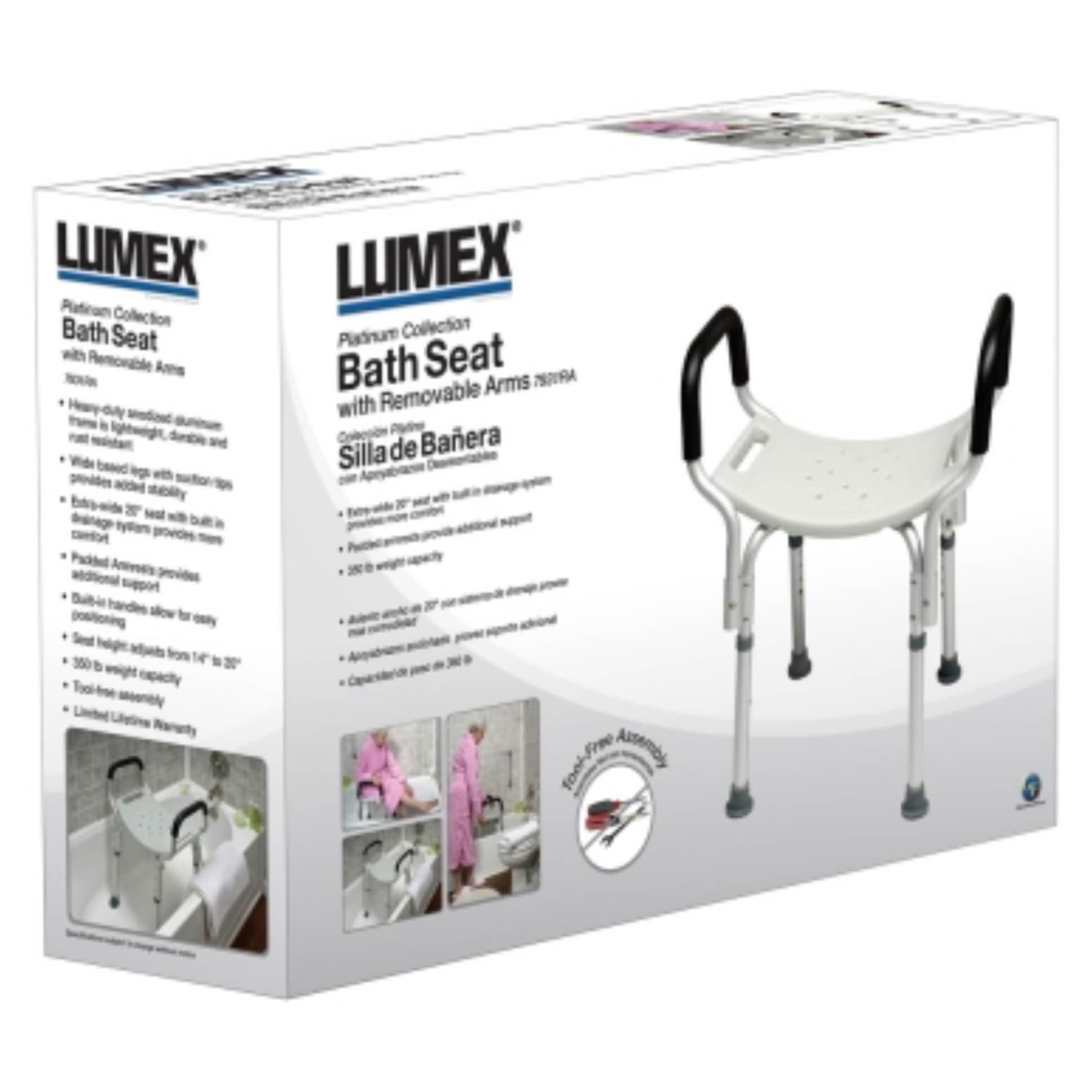 Lumex Platinum Bath Seat with Arms - Image 5