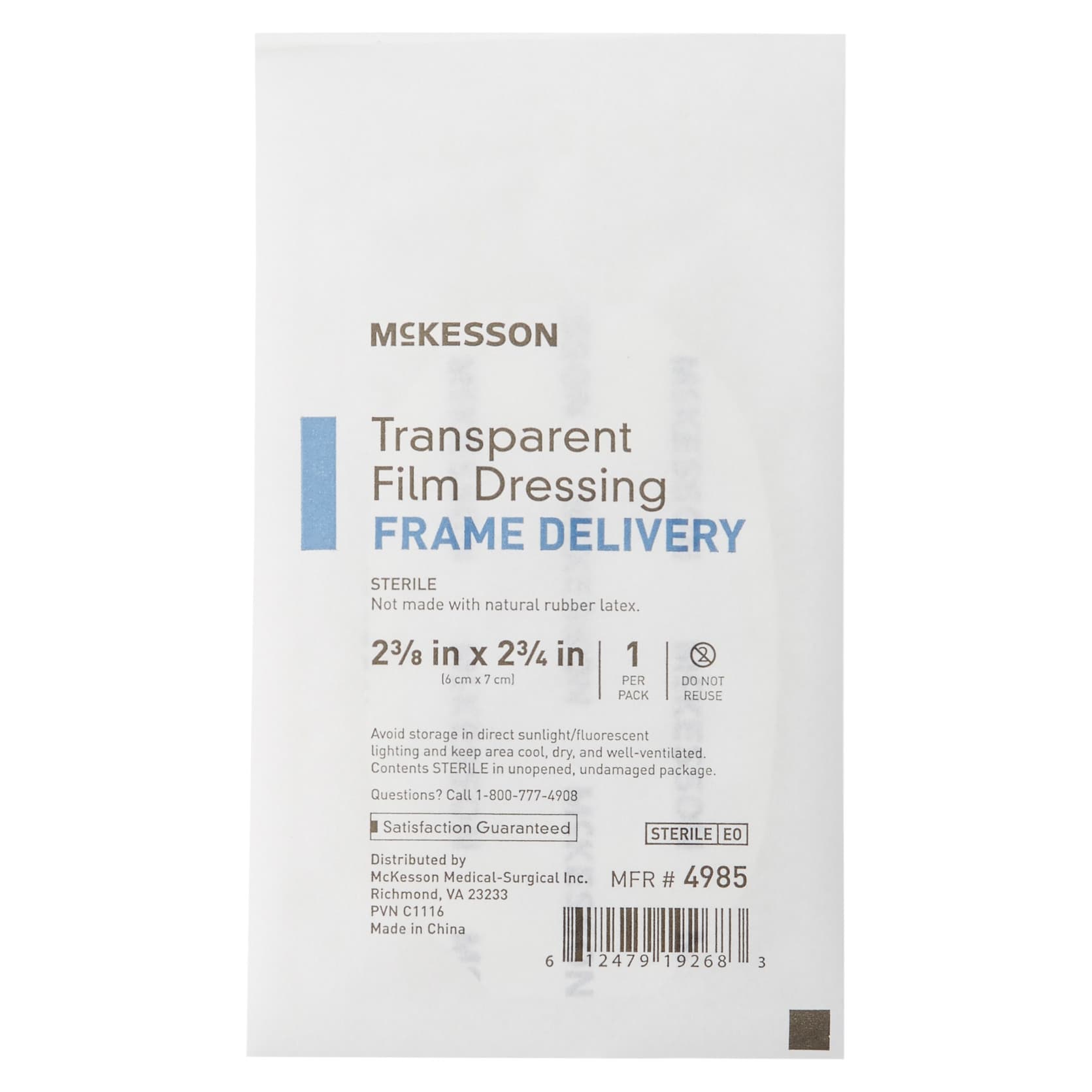McKesson Frame Style Transparent Film Dressing - Image 3