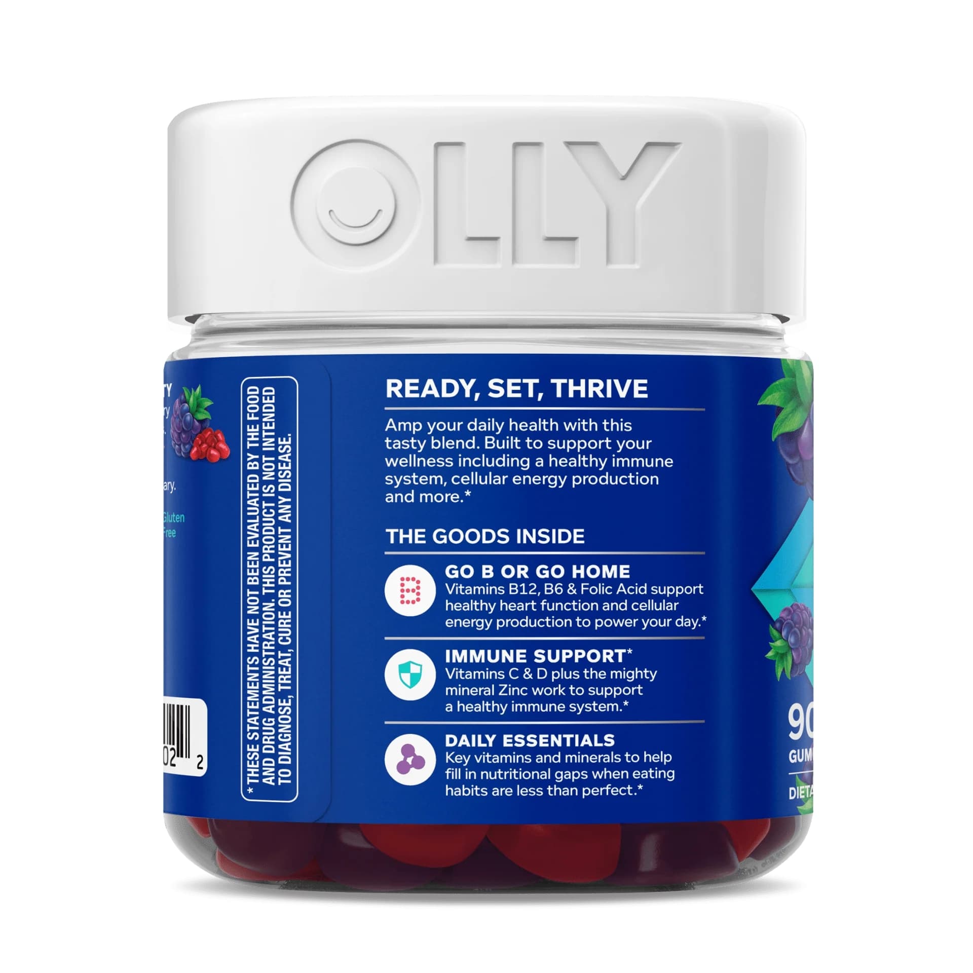 OLLY Men's Multi-Vitamins, Zinc Supplement Gummies - Bottle of 90 - Image 4